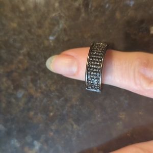 Black costume jewelry ring